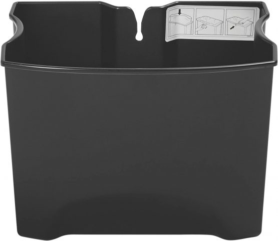 Rubbermaid Commercial Products 1900697 30 Litre Front Step Step-On Stainless Steel Wastebasket Rigid Liner