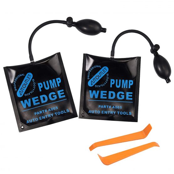 AUTOUTLET 2 X Air Wedge Pump Up Bag for Car Door Window Frame Fitting Install Shim Wedge