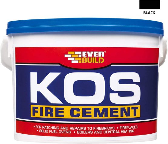 Everbuild KOS Fire Cement, Black, 1 kg