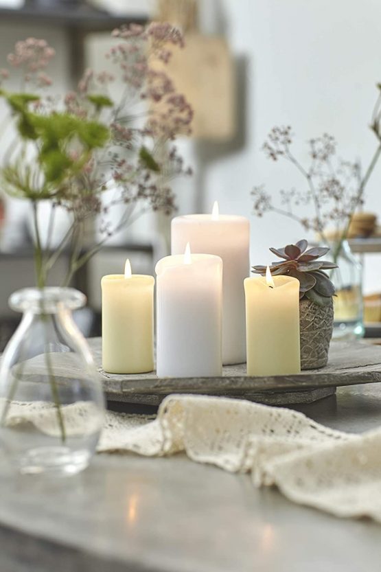 Bolsius Pillar Candle Large - White - 200mm Ø 68mm - Image 2