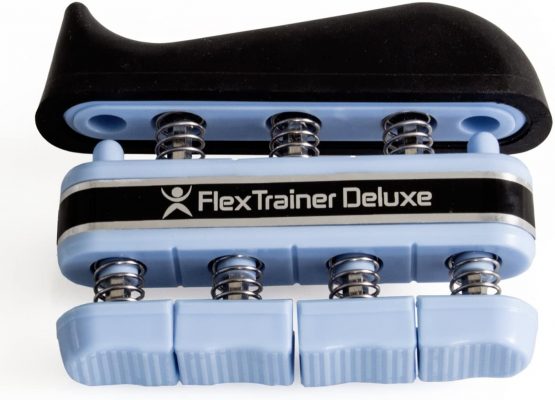 Flex Trainer Deluxe Hand Exerciser Finger Trainer Hand Training Device Finger Training Device Various Resistances and Colours