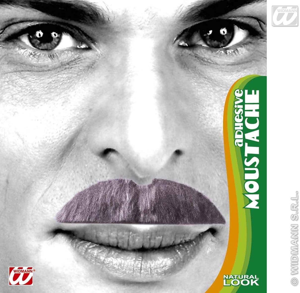 Widmann WID082308 Moustaches Multi-Coloured, Multicoloured, standard size