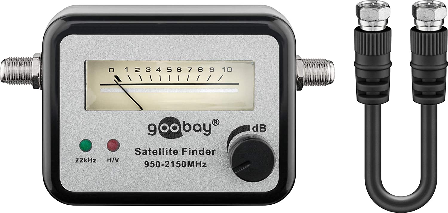 Goobay 67000 Satellite Finder with Meachanical Display, black silver, 1 item - Image 3