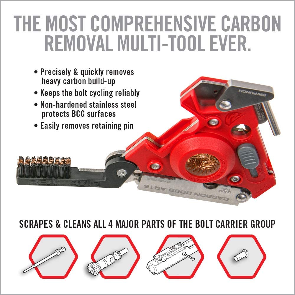 Real Avid Carbon Boss AR-15 Cleaning Tool, Red, No size - Image 4
