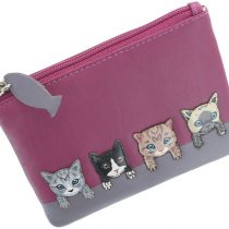 Mala Leather Best Friends Collection Coin Purse with Keyring 4166_65 Pink