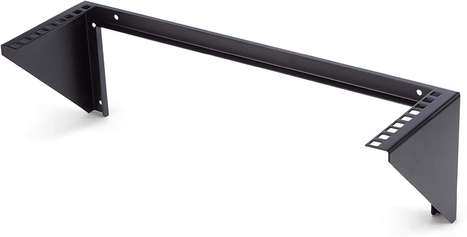 StarTech.com 3U 19" Wall Mount Vertical Rack Bracket, Wall Mount Patch Panel Bracket for Data/AV/IT/Computer Equipment