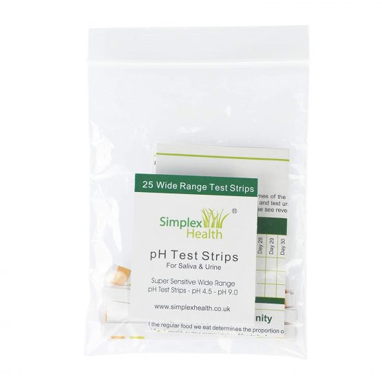 SimplexHealth pH Dual Test Strips to Test Urine & Saliva (25 STRIPS) - Image 3