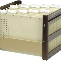 Elba Go-Fix 84409 Suspension Filing Basket Filled Unmounted with 10 Suspension Files Chamois 1 Item Brown