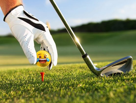 Emoji Crying with Laughter Face Novelty Golf Balls (Pack of 48) - Yellow - Image 2