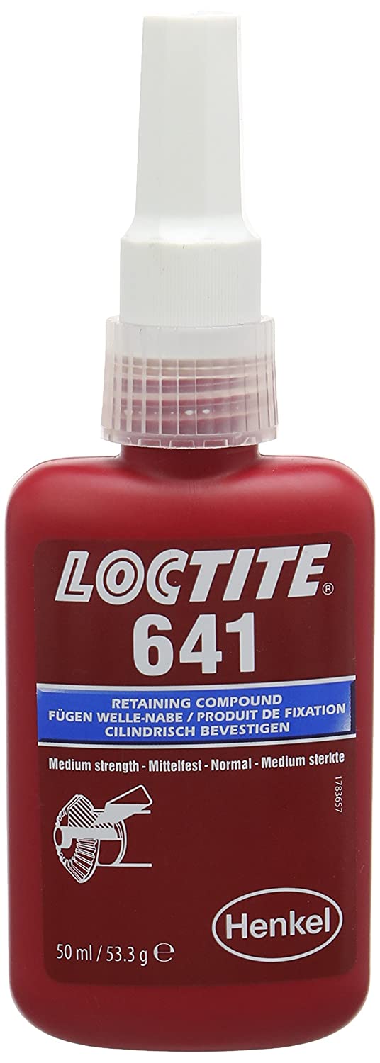 Loctite 234863 641 Bearing Retainer Sealant Super Adhesive Glue, 50ml, Yellow