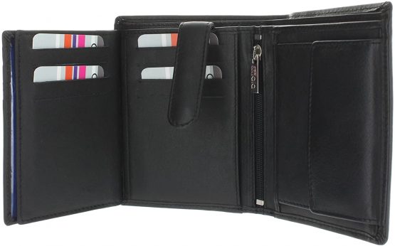 Mala Leather ORIGIN Collection Leather Bi-Fold Wallet With RFID Protection 111_5 Black - Image 2