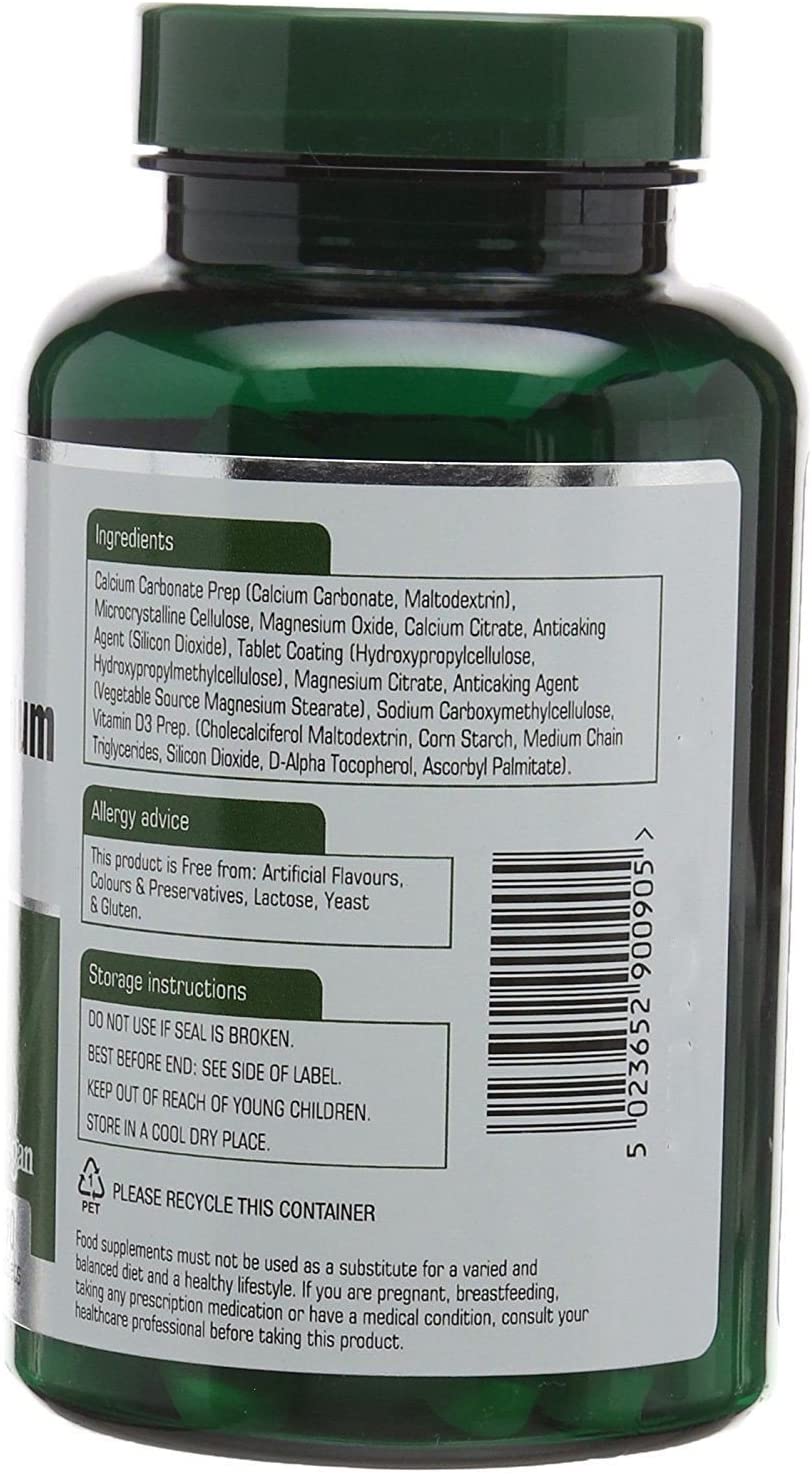 Natures Aid Calcium Magnesium & Vitamin D3, Supports Bones Teeth Muscle Function & Immunity Supplement - Image 2