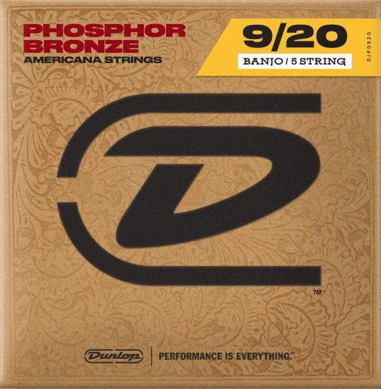 Jim Dunlop DJP0920 Phosphor Bronze 5 String Set Banjo Strings