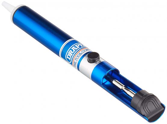 Draper 23553 Solder Sucker Gun, 31.9cm x 7.1cm x 2.4cm, Blue - Image 2