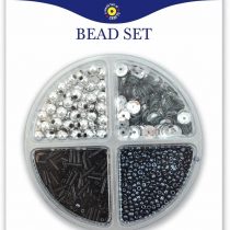 Playbox Beads Mix in Round Storage Box (Black)