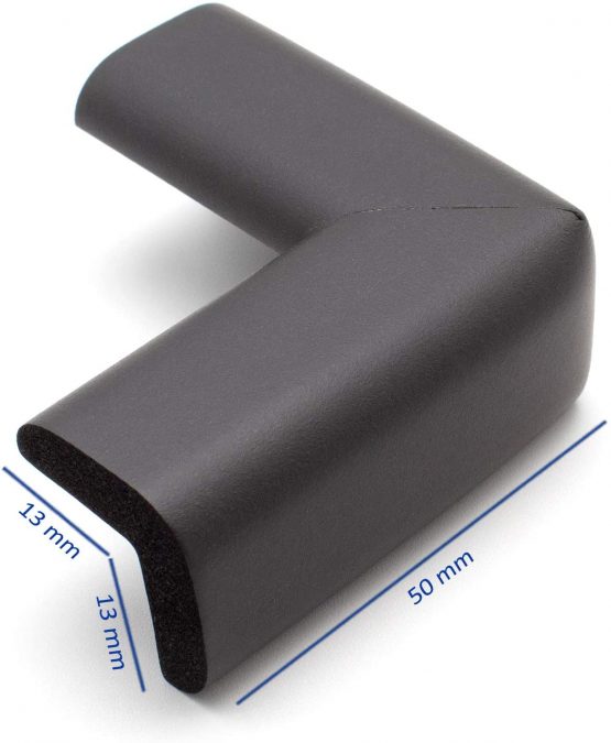 AKORD Baby Safety Corner Protectors for Desk Table, Black - Image 3