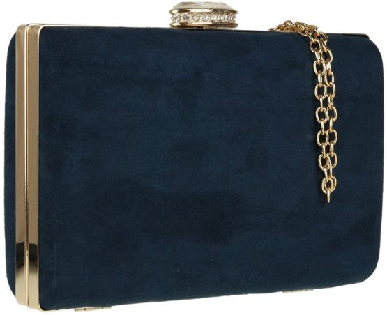 Girly Handbags Elegant Suede Clutch Bag - Image 2