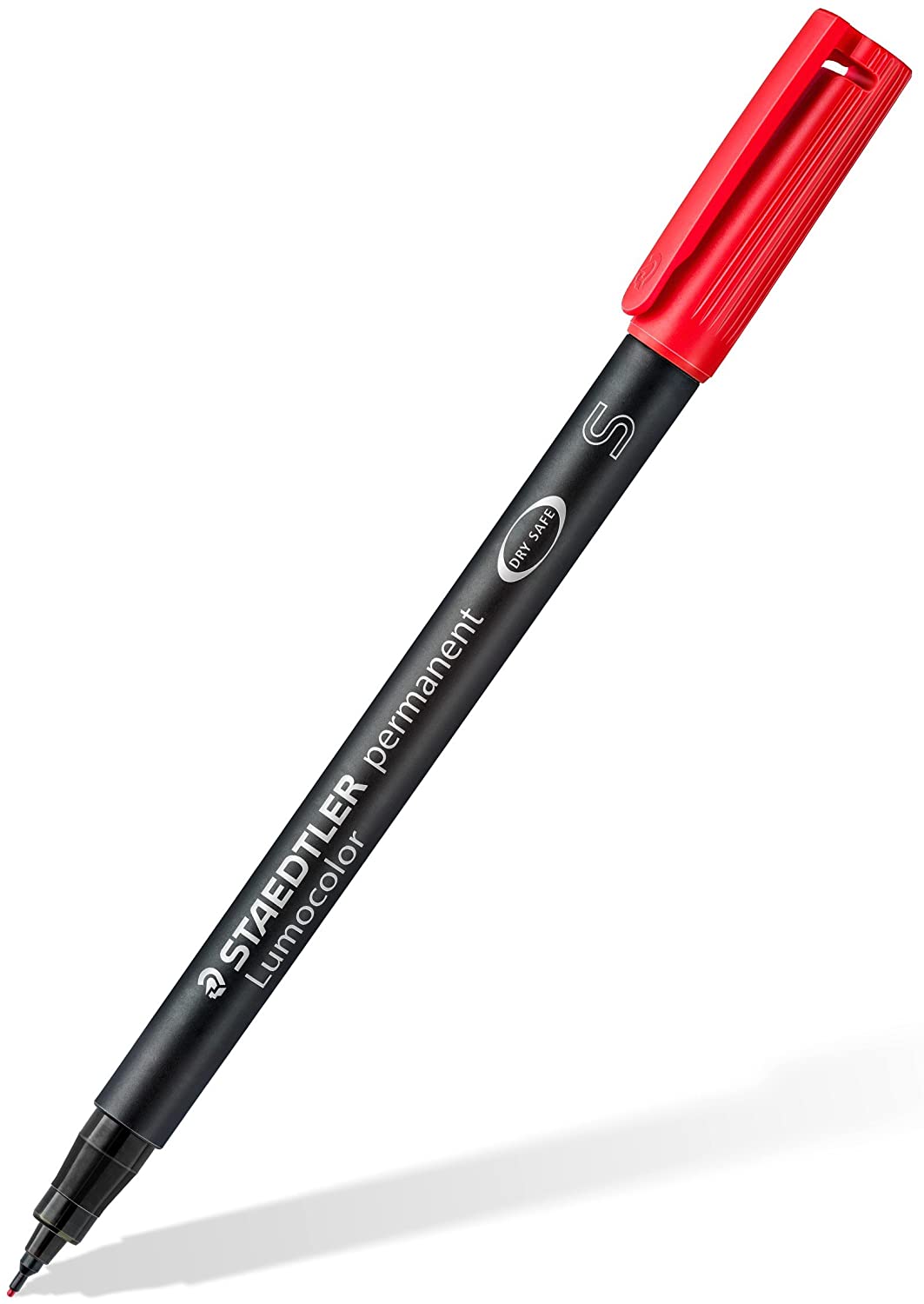 STAEDTLER 313 WP4 Lumocolor Permanent Pen, Superfine Line Width, 0.4mm, Assorted Colours (Pack of 4), Black, Blue, Red, Green - Image 3