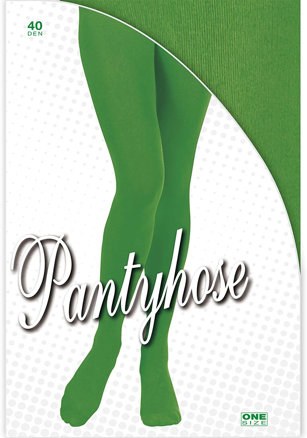xL Green Pantyhose 40 Den Accessory Extra Large for Lingerie Fancy Dress - Image 2