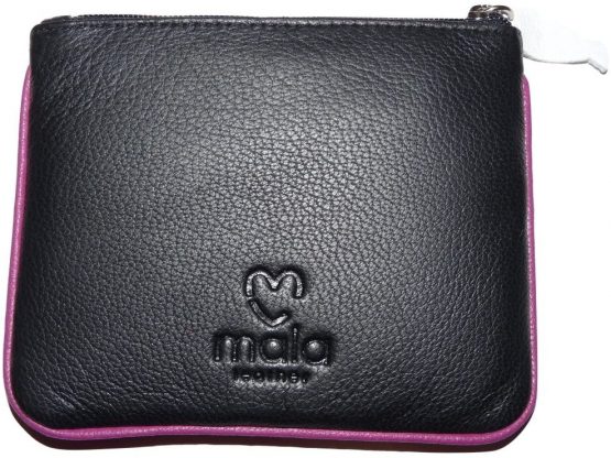 Ziggy Cat Coin Purse by Mala Leather with Gift dustbag 4153 99 Soft Leather (Black) - Image 3
