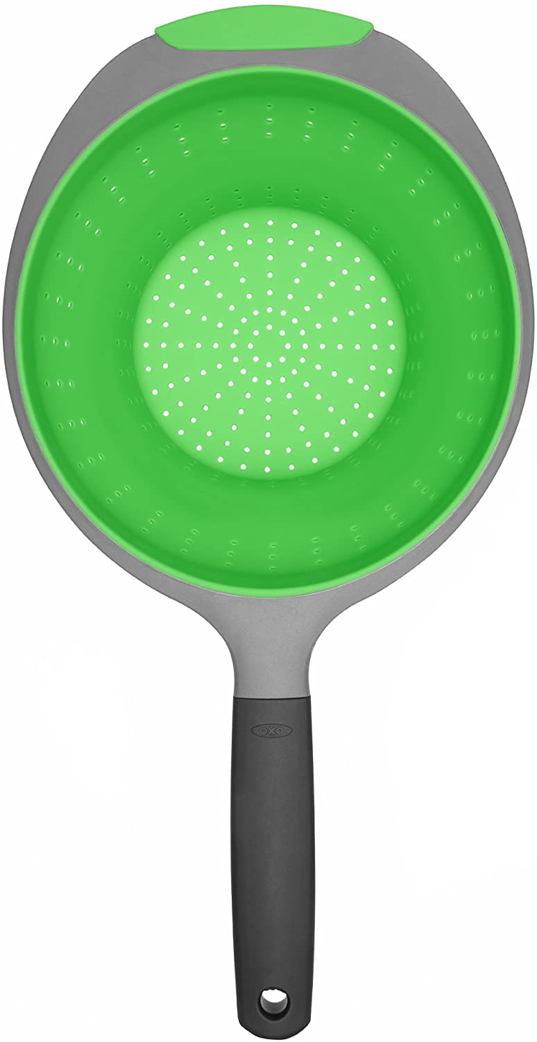 OXO Good Grips 2.27L Collapsible Strainer, Green, 1.9L - Image 3