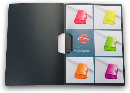 Elba 36490FL Clip Folder with Clip Fix System PP 0.5 mm for 30 DIN A4 Sheets 10 Pieces Colourless - Image 2