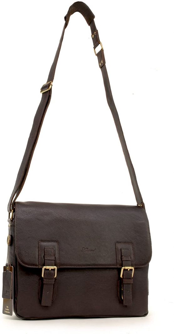 ASHWOOD - Briefcase Cross Body Messenger Bag - Laptop Bag/Business Office Work Bag - Genuine Leather - JASPER - Image 2