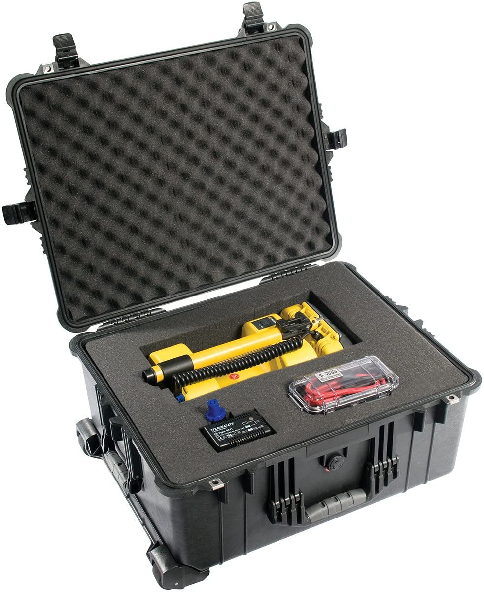 PELI 1610 Large Protective Case With Wheels, IP67 Watertight and Dustproof, 119L Capacity, Made in Germany