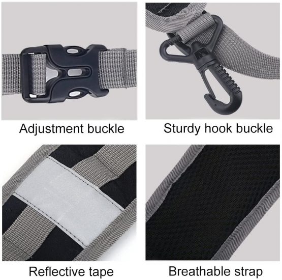 Backpack Shoulder Straps, Adjustable Reflective Padded Bag Straps for Outdoor Sport Bags - Image 3