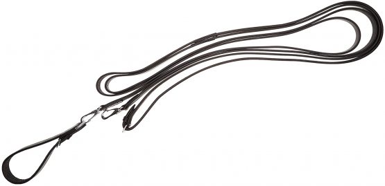PFIFF 004412-60-1 Draw Reins Leather Black