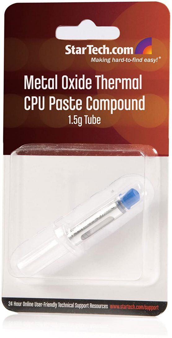 StarTech 1.5g Metal OxIDE Thermal CPU Paste Compound Tube for Heatsink - cpu paste - thermal compound - thermal grease (SILVGREASE1) - Image 2