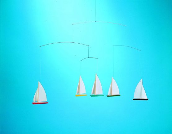 Flensted Mobiles Dinghy Regatta 5 Mobile, Steel, Multi-Colour, 35 x 65 cm - Image 2