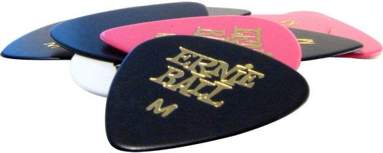 Ernie Ball Medium Assorted Color Cellulose Picks, bag of 12