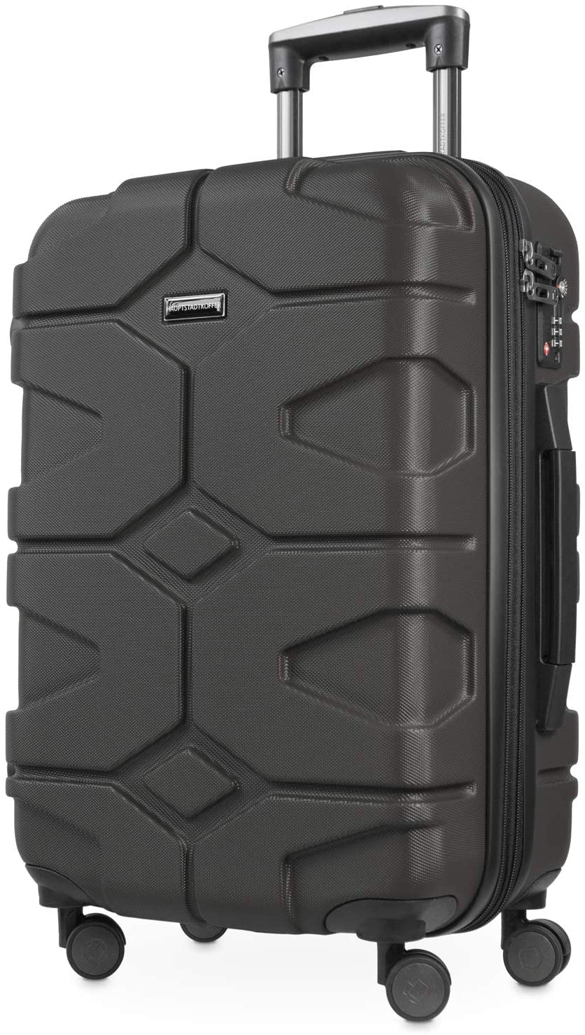 Hauptstadtkoffer X-Kölln - Hand Luggage Hard Shell Expandable Cabin Trolley TSA Lock, 55 cm, 50 Liter, Graphite