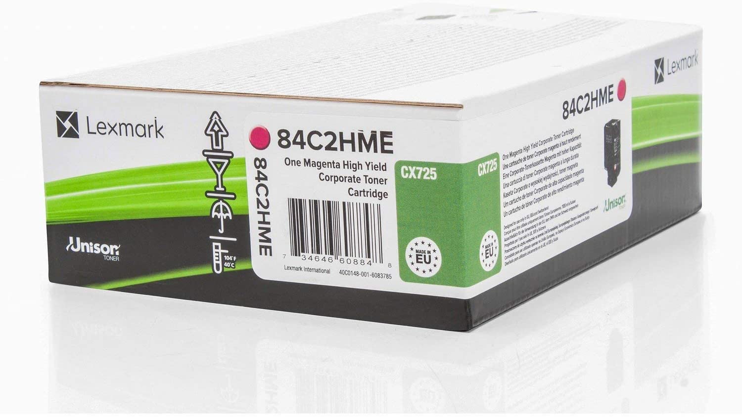 Lexmark 84C2HME Laser Toner for CX725 - Magenta