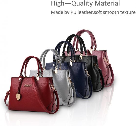 NICOLE & DORIS Women Handbags Ladies Shoulder Bag Fashion Handbags for Women Black - Image 3