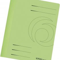 Herlitz A4 Manilla Folded Flat File - LightGreen (Pack of 10)