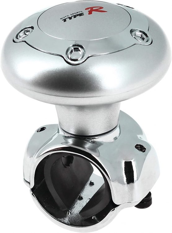 Race Sport 2707096 Type R Aluminium Chrome Car Steering Wheel Aid Knob Power Handle