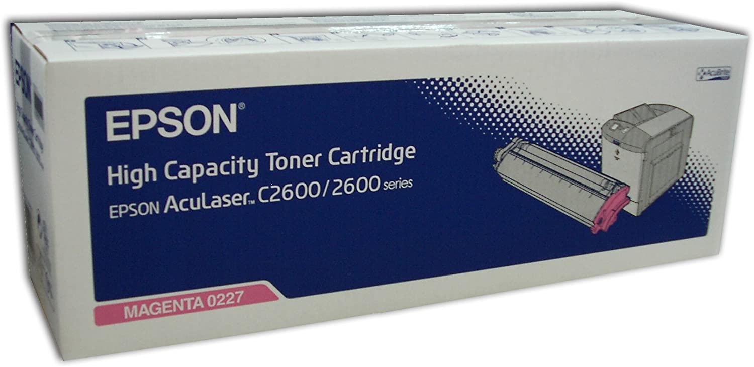 Epson C13S050227 Aculaser C2600 C2600N c2600tn c2600dtn colour toner cartridge - 1 x magenta red S050227, 10 ml / 5.000 Seiten - Image 2