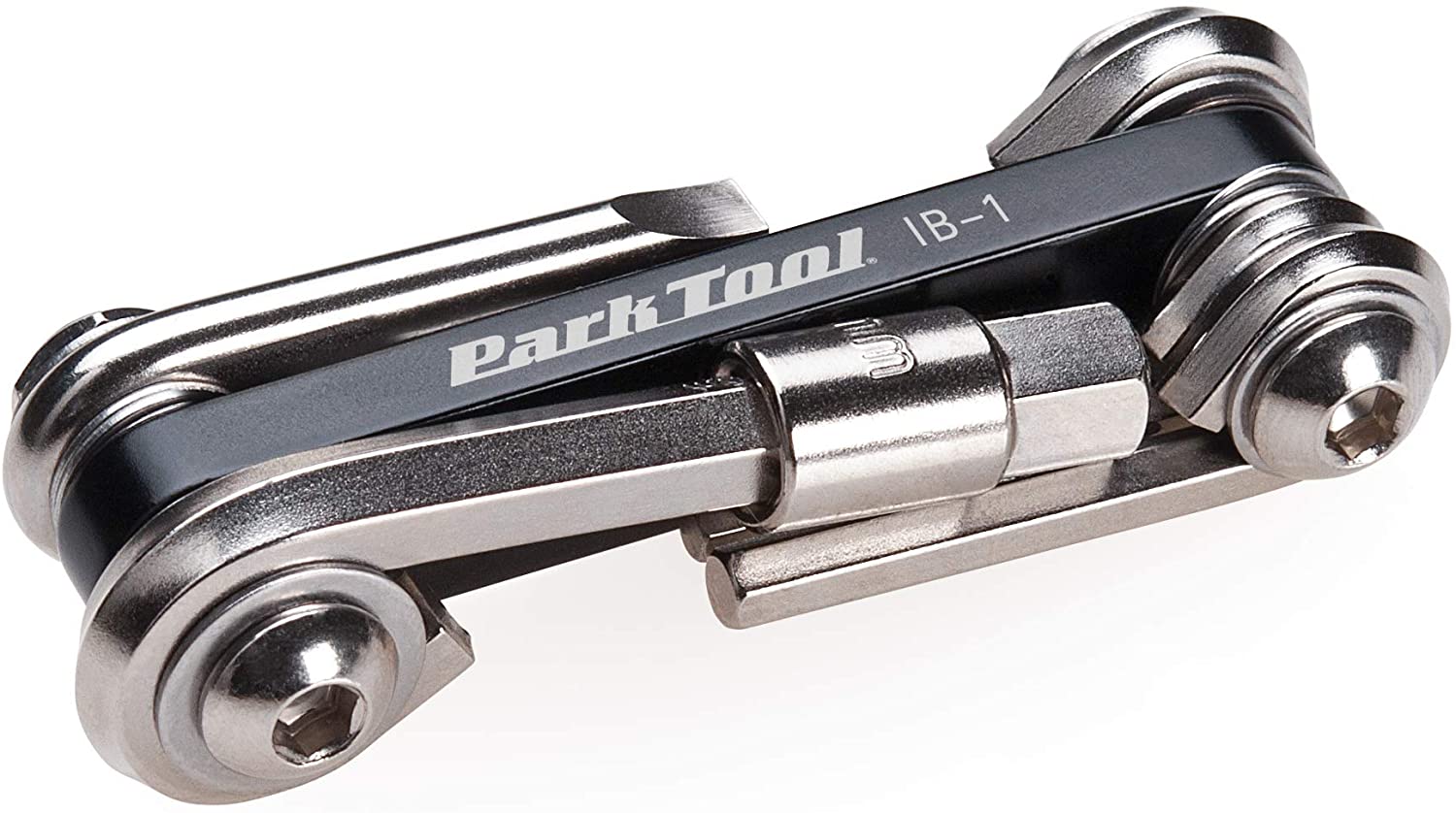 Park Tool IB-1 - I-Beam Mini Fold-Up Hex Wrench & Screwdriver Set Tool,Black