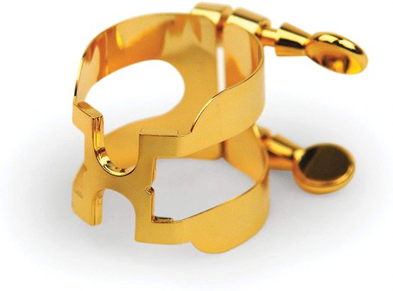 Rico Gold Plated H-Ligature and Cap for Soprano Sax - Image 4