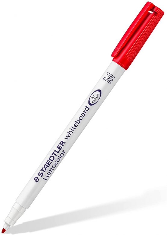 Staedtler 301 Lumocolor Dry Wipe/Whiteboard Pen - Assorted Colours, Pack of 4 - Image 3