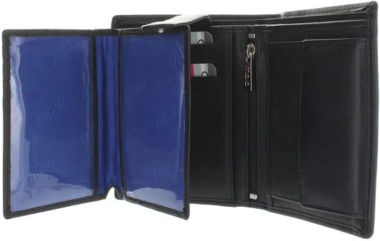 Mala Leather ORIGIN Collection Leather Bi-Fold Wallet With RFID Protection 111_5 Black - Image 3