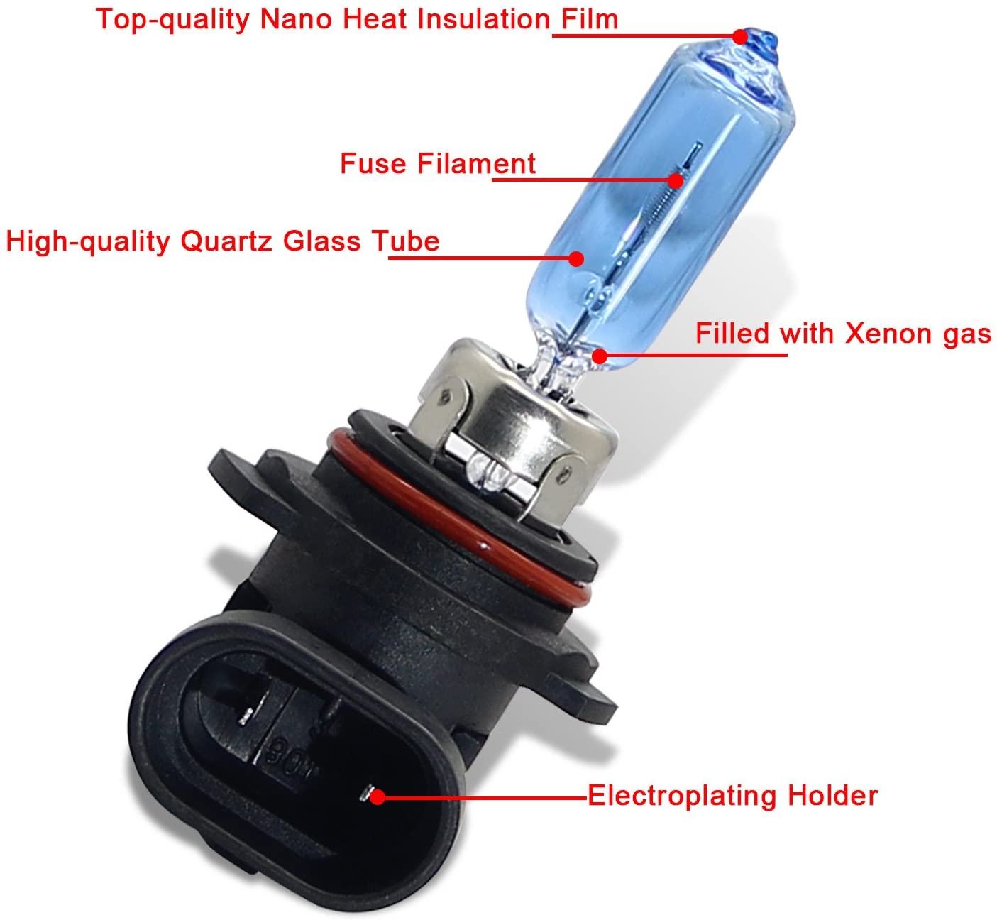 WinPower Hir2 12V 55W Halogen Bulb Warm White 9012 Car Headlight Bulbs High Low, Twin Pack, HIR2/9012 - Image 3