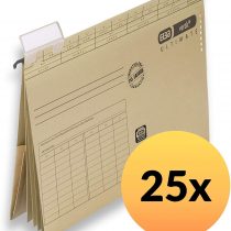 Elba Vertic 1/85448 Personal Suspension File for A4 Natron Cardboard 230 g/m² Pack of 25