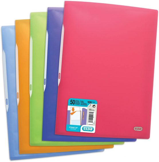 Elba Stand' Up Display 100 A4 Polypropylene Assorted Colours