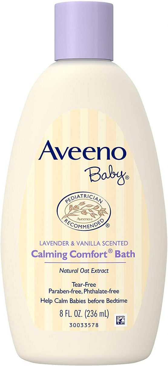 Aveeno Baby Calming Comfort Bath, Lavender & Vanilla, 8 Oz.