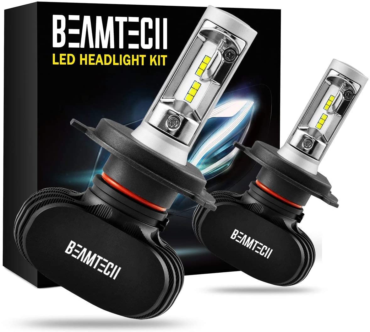 BEAMTECH 9005 LED Headlight Bulbs,HB3 CSP Chips Headlamp 50W 6500K ...
