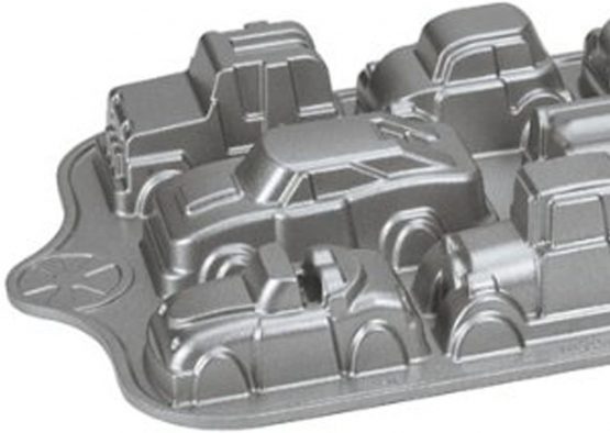 Nordic Ware Sweet Rides Classic Car Cast Aluminium Non Stick Bundt Baking Pan 5 Cup - Silver - Image 2