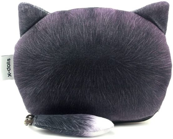 POPUCT Cute Lifelike 3D Cat Face Bag Zipper Case Coin Money Wallet (B) - Image 3